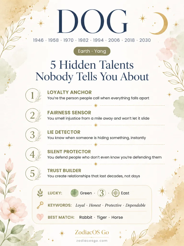 Zodiac hidden talents infographic