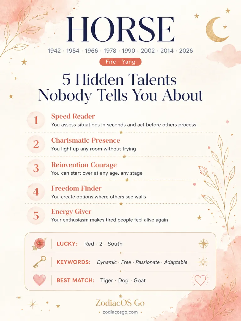 Zodiac hidden talents infographic