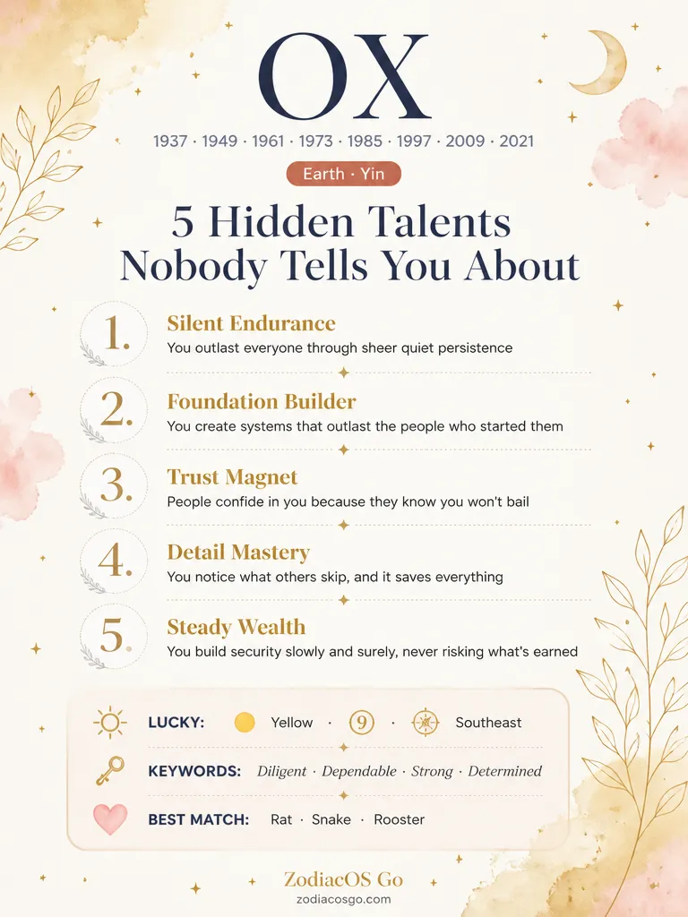 Zodiac hidden talents infographic