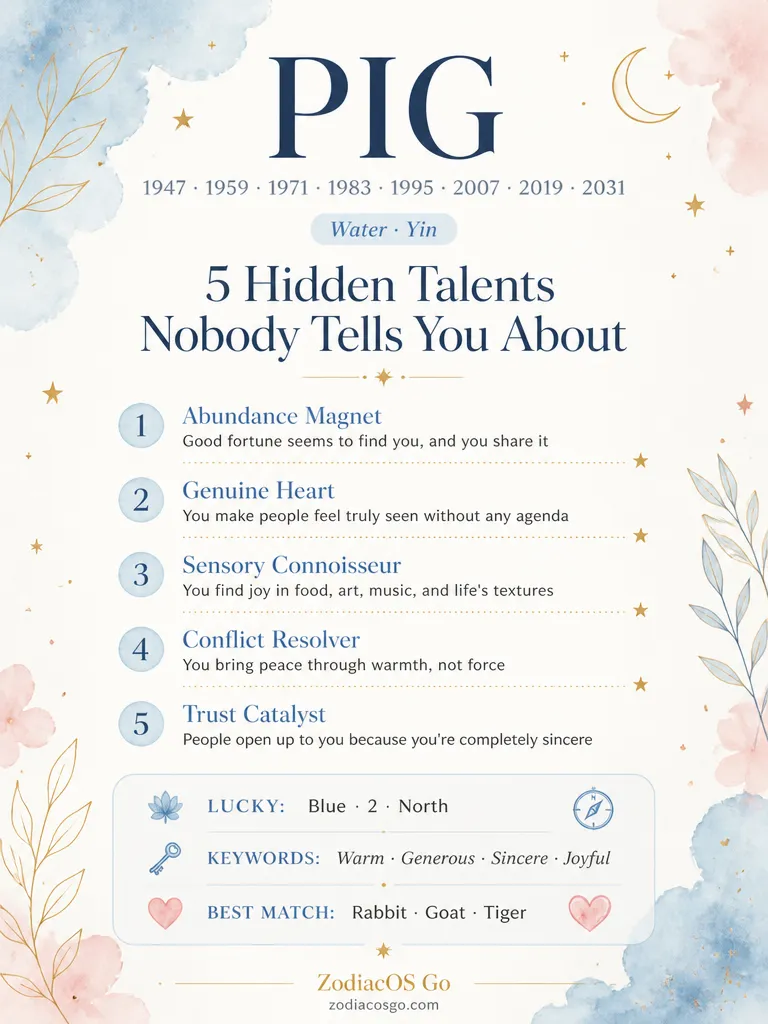 Zodiac hidden talents infographic