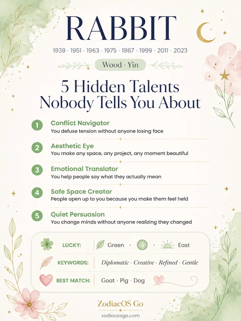 Zodiac hidden talents infographic