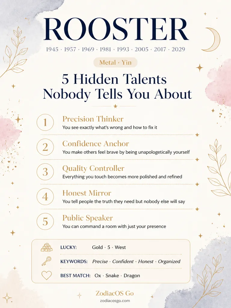 Zodiac hidden talents infographic